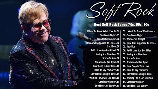 Elton John, Rod Stewart, Phil Collins, Air Supply, Bee Gees, Lobo 💘 Soft Rock Ballads 70s 80s 90s