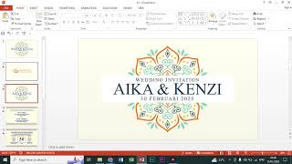 Template Undangan Digitial Gratis PPT U006