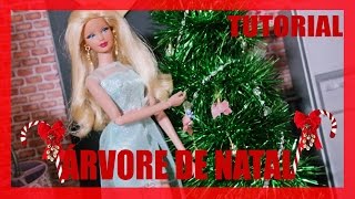 Tutorial Barbie - Como Fazer uma Árvore de Natal para BARBIE, MONSTER HIGH, EVER AFTER HIGH