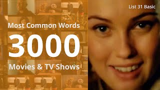 List 31 Basic | Most Common English Words 3000 | Daily Spoken Phrases | Learn English With TV Series