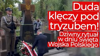 Andrzej Duda klęczy pod tryzubem, w dzień Święta Wojska Polskiego! Co chce nam przekazać?