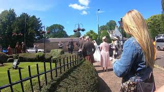 Arrival for the newly married couple at Brig o Doon