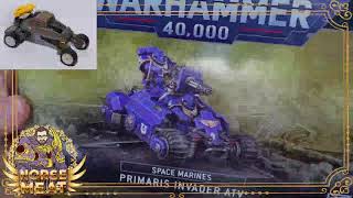 Vroom vroom - Warhammer 40k Wednesday building the Space Marines Primaris Invader ATV