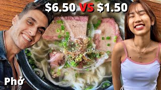 $6.50 Smoke Brisket Phở  VS $1.50 Street Phở  (Vietnam)