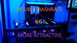 RGB lighting does magical things to mining rig and.......