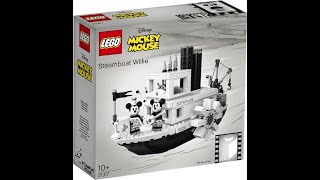 Revisit Disney Magic LEGO Steamboat Willie Kit - Disney Lego sets for adults