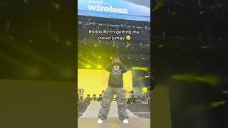 Roddy Ricch getting the crowd jumpy! 🔥 | #shorts