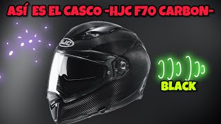 🏍️ ASI FUNCIONA EL CASCO HJC F70 CARBON