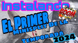 Instalando El Primer Minisplit De La Temporada 2024 👋🏻👌👍🏻🪛