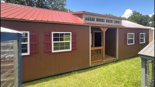 Center Porch Cabin Starter Tiny Home!  16x40 REPO!!