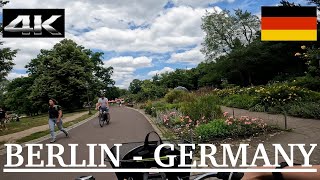 [4K] Berlin Cycling | Crossing Frankfurter Allee, Landsberg Allee and Friedrichshain Volkspark