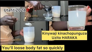 Tumia maji ya mchele na ndimu hivi kupunguza uzito/tiktok rice water and lemon for weight loss