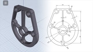 [How to Shapr3D] Sketch 2D to 3D to 2D drawing 170