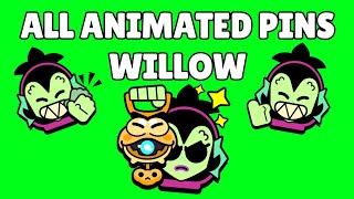 Willow Pins (Animated) | Brawl Stars | Green Screen