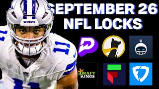 NFL PRIZEPICKS TODAY | 6 BEST PROP PICKS | THURSDAY | 9/26/2024 | BEST PROPS | NBA BETTING |