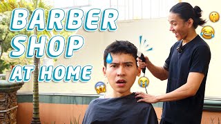 BARBER SHOP AT HOME WITH MY BROTHER (DIY HAIRCUT!) | Enchong Dee