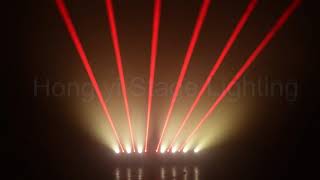 Dj Red Laser Light 8 Eyes Lyre Wash Moving Head Light With Amber Single Color Beam Stage Lighting