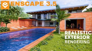 SKETCHUP ENSCAPE | ENSCAPE EXTERIOR RENDERING | RENDERING TUTORIAL -16