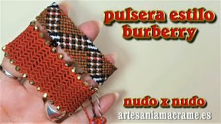 MACRAME CHEVRON : PULSERA PATRON ALPHA