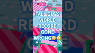 WHEN A WORLD RECORD RUN GOES WRONG😱😱😱#fallguys #playstation #worldrecord #gaming