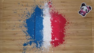 Fresh Bloc Gym Chalk, French Flag 🇫🇷🐼 #asmr #satisfying #gymchalk #flag