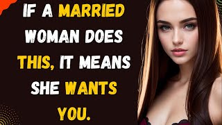 THESE 4 SIGNS TELLS YOU A MARRIED WOMAN WANTS YOU. || FACTS, PSYCHOLOGY