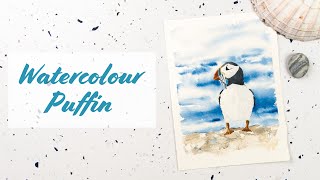 Watercolour Puffin Painting Tutorial