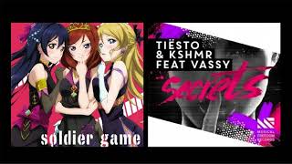 Mashup－Secrets & Soldier game [lovelive] [KSHMR] [tiesto] [ラブライブ]