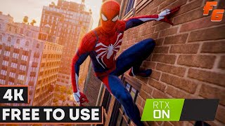 Free To Use Gameplay | Marvels Spider-Man Remastered | RTX ON Ultra Graphics | no copyright gameplay