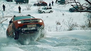 ЛЮТЫЙ ЗАМЕС без ПОНТОВ! Duster и БУХАНКА против Audi Q7, subaru и nissan patrol.