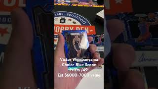 Our biggest shop pull ever! Big $$ Victor Wembanyama prizm rookie!