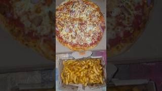 Curly Fries n Pizza! Yummyy😋 #food #canada #youtubeshorts #shorts #trending #viral #subscribe #like