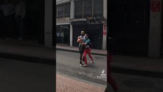 These street performers in Colombia are CRAZY ! He wanted to Bogota Boogie🕺 #bogota #colombia