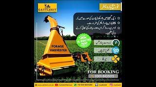 Cattlekit Forage Harvester in field Pakistan  - Best machine for small fodder