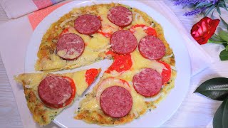 🍕Пицца из кабачка! На 1 сковороде! Без духовки! [Быстро и просто]