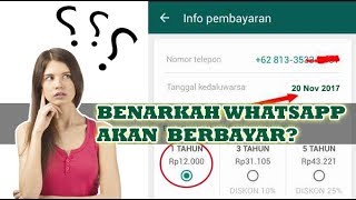 Benarkah WhatsApp Akan Berbayar? Ini Jawabanya ASLI atau HOAK !!!