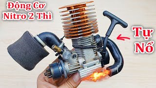 Nổ Thử Động Cơ Nitro 2 Thì 1/8 siêu to