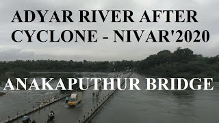 ADYAR RIVER Water level and floods status after Nivar Cyclone at Anakaputhur/NATUREDOTCOM