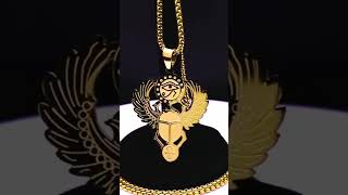 Bring a little bit of ancient Egypt with this stunning necklace | Egyptian Symbols Gold Necklace.