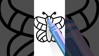 How to draw a butterfly