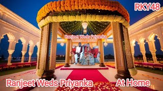 Ranjeet Priyanka At Home Part 1 | Lucknow | Wedding Dance Video 2024 | Rajkumar Yadav Video :@RKY48