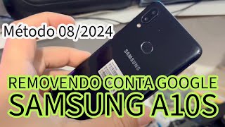 Como remover a conta Google do A10s Samsung, novo método 08/24