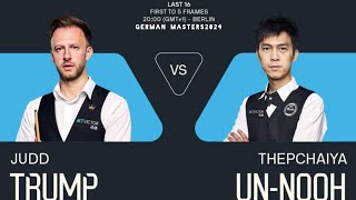 German Masters 2024, last 16, Judd Trump - Thepchaiya Un-Nooh, full match