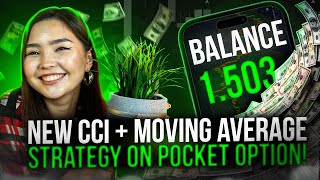 Pocket Option 1 minute trading strategy | Multiply your capital with Moving Average & CCI indicators