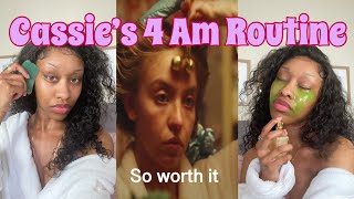 RECREATING CASSIE’S 4 AM ROUTINE | I’LL DO THIS EVERYDAY IF I COULD