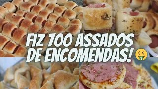 EU NÃO ACREDITO ESSA MASSA DE SALGADO RENDEU MUITO+ RECEITAS E DICAS #VLOG 700 ASSADOS FEITOS A MÃO