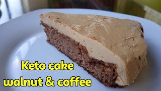 Keto walnuts & coffee cake #ketogenicdiet #ketocake