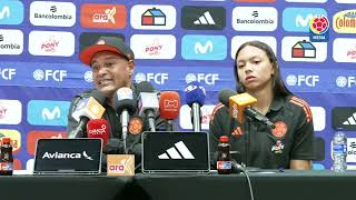 Rueda de prensa | Carlos Paniagua y Luisa Agudelo, Selección Colombia Femenina Sub 17.