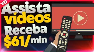 Ganhe $60.85 em 100 Minutos Assistindo Videos - Como Ganhar Dinheiro na Internet