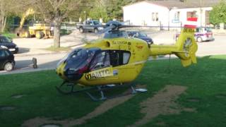 Öamtc Rettungshubschrauber Einsatz in der Friedensgasse in Zistersdorf